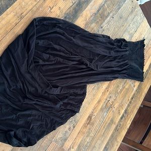 Black maxi dress